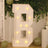4ft White Marquee Light Up Letter B Large Mosaic Balloon Frame Pre-Cut Foam Board 10 Warm White
