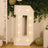 4ft White Marquee Light Up Letter D Large Mosaic Balloon Frame Pre-Cut Foam Board 10 Warm White