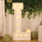 4ft White Marquee Light Up Letter L Large Mosaic Balloon Frame Pre-Cut Foam Board 10 Warm White