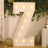 4ft White Marquee Light Up Letter Z Large Mosaic Balloon Frame Pre-Cut Foam Board 10 Warm White