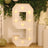 4ft White Marquee Light Up Number 9 Large Mosaic Balloon Frame Pre-Cut Foam Board with 10 Warm White