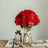 Artificial Red Silk Hydrangea Flower Bushes Bouquets 5 Bushes