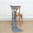5 Pack | Dusty Blue Gauze Cheesecloth Boho Chair Sashes - 16inch x 88inch