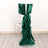 5 Pack Hunter Emerald Green Curly Willow Chiffon Satin Chair Sashes
