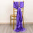 5 Pack Purple Curly Willow Chiffon Satin Chair Sashes
