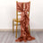 5 Pack Terracotta (Rust) Curly Willow Chiffon Satin Chair Sashes