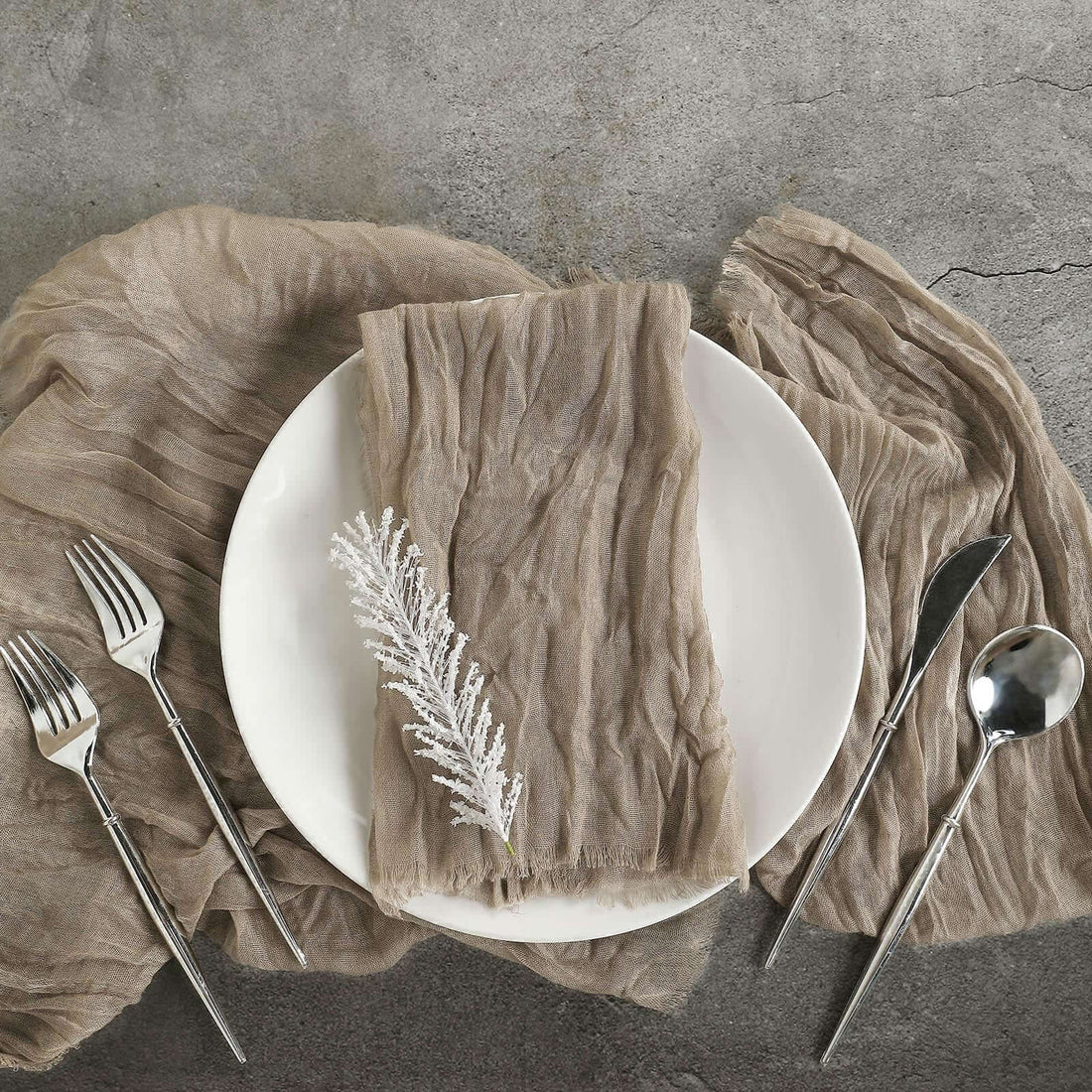 Natural Gauze Cheesecloth Boho Napkins 24 Inch By 19 Inch 5 Pack