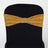 5 Pack | Gold Metallic Shimmer Tinsel Spandex Chair Sashes