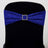 5 Pack Shimmer Tinsel Spandex Royal Blue Metallic Chair Sashes