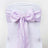 5 PCS | 6" x 108" Lavender Polyester Chair Sash #whtbkgd