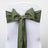 5 PCS | 6" x 108" Olive Green Chair Sash#whtbkgd
