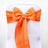 5 PCS | 6x108inch Orange Polyester Chair Sash#whtbkgd