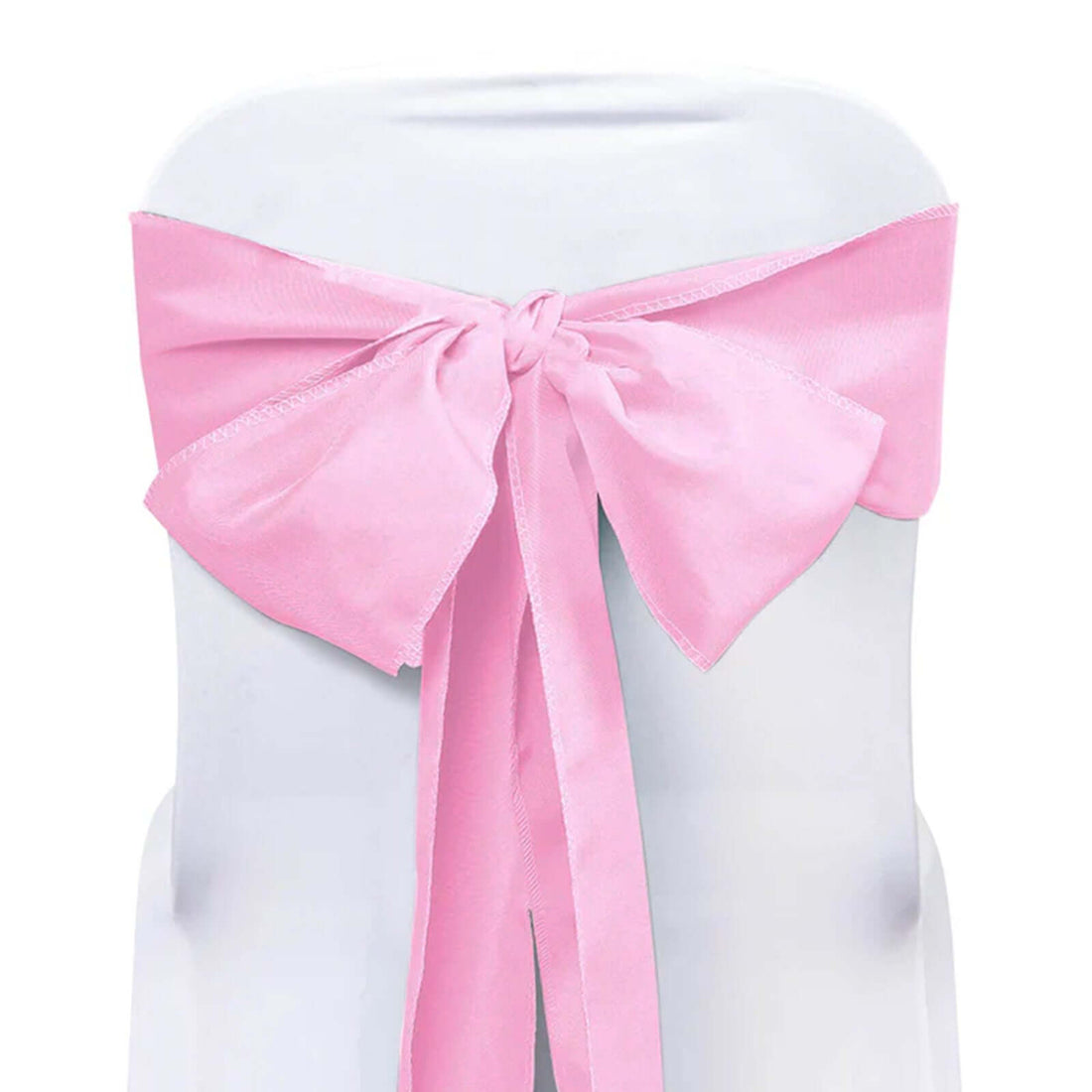 5 PCS | 6" x 108" Pink Polyester Chair Sash#wgtbkgd