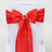 5 PCS | 6" x 108" Red Polyester Chair Sash#whtbkgd