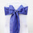 5 PCS | 6" x 108" Royal Blue Polyester Chair Sash#whtbkgd