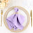 5 Pack | Lavender Seamless Cloth Dinner Napkins, Wrinkle Resistant Linen | 17inchx17inch