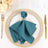 5 Pack Polyester Napkins 17"x17" Peacock Teal - Wrinkle Resistant & Easy Care Cloth Napkins