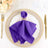 5 Pack | Purple Seamless Cloth Dinner Napkins, Wrinkle Resistant Linen | 17inchx17inch