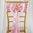 5 pack - 6"x106" Pink Satin Chair Sashes