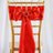 5 pack - 6"x106" Red Satin Chair Sashes