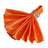 5 Pack Satin Napkins 20"x20" Orange - Soft Reusable Cloth Napkins