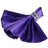 5 Pack Satin Napkins 20"x20" Purple - Soft Reusable Cloth Napkins