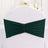 5 Pack Hunter Emerald Green Wide Ruffled Spandex Chair Sash Band