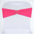 5 Pack Fuchsia Spandex Stretch Chair Sashes Bands Heavy Duty with Two Ply Spandex - 5x12inch