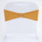 5 Pack Gold Spandex Stretch Chair Sashes Bands Heavy Duty with Two Ply Spandex - 5x12inch