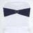 5 Pack Navy Blue Spandex Stretch Chair Sashes Bands Heavy Duty with Two Ply Spandex - 5x12inch