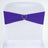 5 Pack Purple Spandex Stretch Chair Sashes Bands Heavy Duty with Two Ply Spandex - 5x12inch