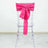 5 Pack | Fuchsia Accordion Crinkle Taffeta Chair Sashes - 6inch x 106inch