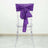 5 Pack | Purple Accordion Crinkle Taffeta Chair Sashes - 6inch x 106inch