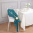 5 Pack Teal Accordion Crinkle Taffeta Chair Sashes 6 Inch x 106 Inch 