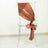 5 Pack Terracotta (Rust) Accordion Crinkle Taffeta Chair Sashes