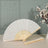 5 Pack White Asian Silk Folding Fans Party Favors, Oriental Folding Fan Favors