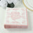 50 Pack 2-Ply Paper Cocktail Napkins in White Matte Pink Damask Floral Pattern, Disposable