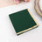 50 Pack Hunter Emerald Green Paper Beverage Napkins with Gold Foil Edge