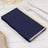 50 Pack Navy Blue Soft 2 Ply Dinner Paper Napkins with Gold Foil Edge