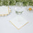50 Pack | 2 Ply Soft White With Gold Foil Edge Party Paper Napkins