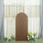 5ft Matte Taupe Spandex Fitted Wedding Arch Cover For Round Top Chiara Backdrop Stand