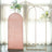 5 Feet Shimmer Tinsel Spandex Arch Cover in Blush Rose Gold for Chiara Backdrop Stand Round Top