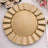 6-Pack Acrylic Plastic Charger Plates 13" Round Gold With Wavy Scalloped Rim - Decorative Dinner Party Charger Tableware