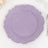 6 Pack Lavender Lilac Round Reef Acrylic Plastic Charger Plates, Dinner Charger Plates 13inch