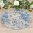 6 Pack Floral Acrylic Charger Plates in French Toile Pattern