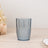 6 Pack Dusty Blue Reusable Plastic All-Purpose Cups in Crystal Cut Style, Shatterproof Short Tumbler