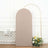 6ft Matte Nude Spandex Fitted Wedding Arch Cover For Round Top Chiara Backdrop Stand