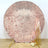 7.5ft Sparkly Blush / Rose Gold Double Sided Big Payette Sequin Round Fitted Wedding Arch Cover