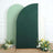 7ft Matte Hunter Emerald Green Fitted Spandex Half Moon Wedding Arch Cover