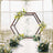 7ftx8.5ft Heavy Duty Dual Wooden Hexagon Frame Wedding Arch Backdrop